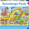 Viel zu tun auf der Baustelle. Puzzle 2 x 24 Teile*Ravensburger Spieleverlag New