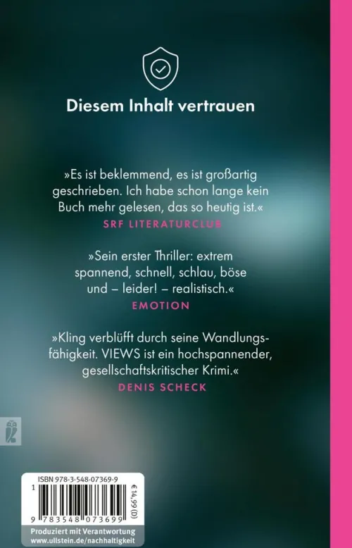 Ullstein Taschenbuchvlg. Romane & Erzählungen|Technothriller-VIEWS