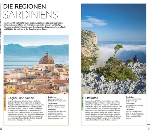 Dorling Kindersley Reise Wandern & Radfahren*Vis-à-Vis Reiseführer Sardinien