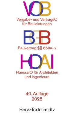 dtv Verlagsgesellschaft Jura|Ingenieurwissenschaft-VOB / BGB / HOAI