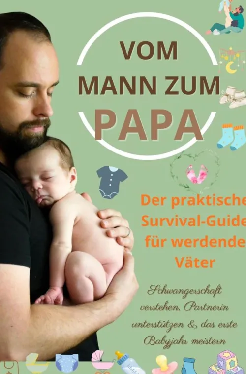 Bookmundo Eltern & Kind-Vom Mann zum Papa: Der praktische Survival-Guide für werdende Väter-Schwangerschaft verstehen, Partnerin unterstützen & das erste Babyjahr meistern