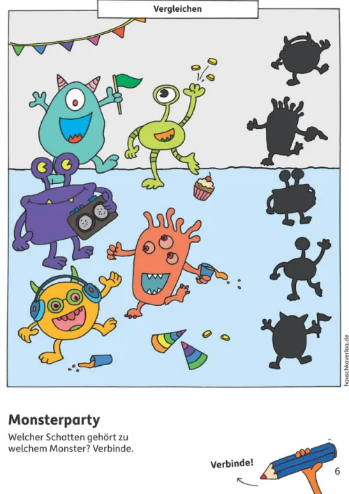 Hauschka Verlag GmbH 3-6 Jahre*Vorschulblock - Logisches Denken, rätseln und knobeln ab 5 Jahre