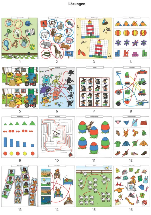 Hauschka Verlag GmbH 3-6 Jahre*Vorschulblock - Logisches Denken, rätseln und knobeln ab 5 Jahre