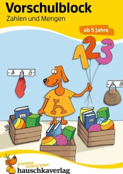 Hauschka-Verlag Erstlesebücher*Vorschule Übungsheft ab 5 Jahre für Junge und Mädchen. Vorschulblock - Zahlen und Mengen