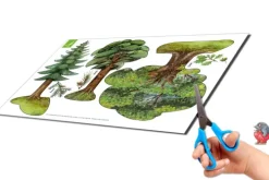 Atelier Color Bastelpapier & Origami-Wald basteln aus Papier Bastelbogen Bäume & Tiere Ausschneidebogen
