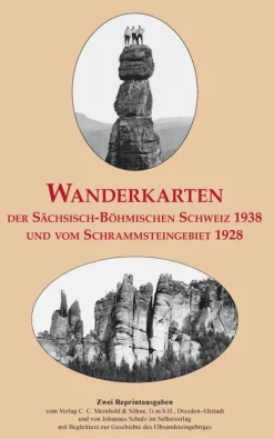 Sonnenblumen-Verlag Karten & Atlanten-Wanderkarten der Sächsisch-Böhmischen Schweiz 1938 und vom Schrammsteingebiet 1928