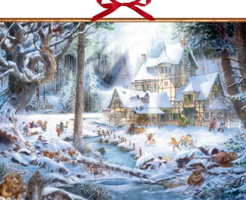 Coppenrath Wandkalender-Wandkalender - Weihnachten auf dem Mühlenhof