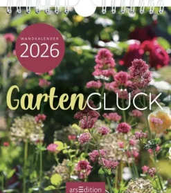 Ars Edition GmbH Wandkalender-Wandkalender Gartenglück 2026