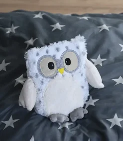 Greenlife Value Puppen & Stofftiere-Warmies 16011 - POP! Eule weiß, Wärmestofftier