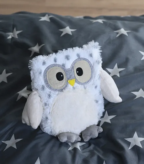 Greenlife Value Puppen & Stofftiere-Warmies 16011 - POP! Eule weiß, Wärmestofftier