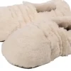 Greenlife Value Puppen & Stofftiere-Warmies 3050 - SlippiesÖ Deluxe creme Plush, Gr. 36-40, Wärmestoffschuhe