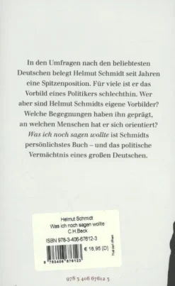 C.H. Beck Politik & Arbeit|Literatur & Kunst*Was ich noch sagen wollte