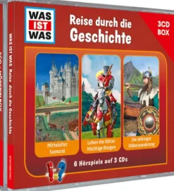 WAS IST WAS 3-CD Hörspielbox. Reise durch die Geschichte*Tessloff Verlag Outlet