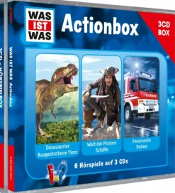 Tessloff Verlag Kinder- & Jugendbücher·Wissen & Sachbücher*WAS IST WAS 3-CD-Hörspielbox "Action und Abenteuer"