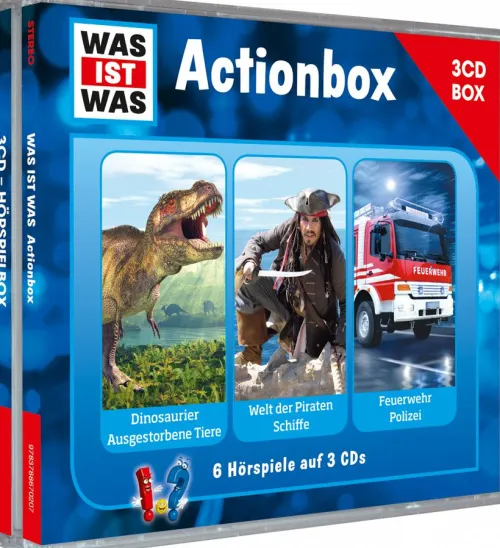 Tessloff Verlag Kinder- & Jugendbücher·Wissen & Sachbücher*WAS IST WAS 3-CD-Hörspielbox "Action und Abenteuer"