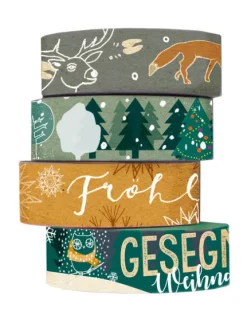camino Klebstoff & Klebebänder-Washi Tapes Waldweihnacht