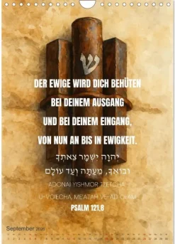 Weisheit, Licht und Leben - Jüdische Inspiration durchs Jahr (Wandkalender 2026 DIN A4 hoch), Monatskalender*Calvendo Sale