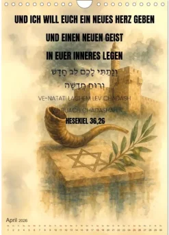 Weisheit, Licht und Leben - Jüdische Inspiration durchs Jahr (Wandkalender 2026 DIN A4 hoch), Monatskalender*Calvendo Sale