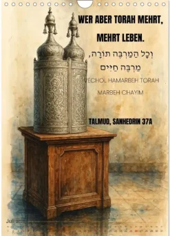 Weisheit, Licht und Leben - Jüdische Inspiration durchs Jahr (Wandkalender 2026 DIN A4 hoch), Monatskalender*Calvendo Sale