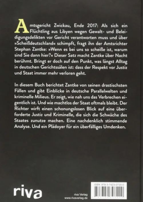 riva Verlag True Crime-Wenn Deutschland so scheiße ist, warum sind Sie dann hier?