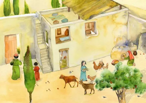 Don Bosco Medien GmbH Lesen & Geschichten*Wie lebten die Menschen zur Zeit Jesu? Kamishibai Bildkartenset