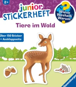 Ravensburger Verlag Stickerhefte-Wieso? Weshalb? Warum? junior Stickerheft - Tiere im Wald