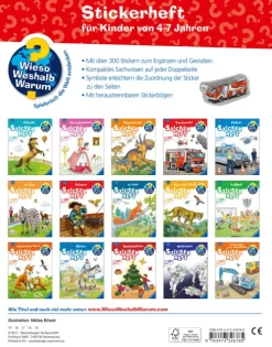 Ravensburger Verlag Stickerhefte-Wieso? Weshalb? Warum? Stickerheft: Feuerwehr
