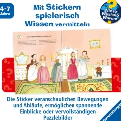 Ravensburger Verlag Stickerhefte*Wieso? Weshalb? Warum? Stickerheft: Prinzessinnen