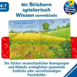 Ravensburger Verlag Stickerhefte*Wieso? Weshalb? Warum? Stickerheft: Heimische Tiere