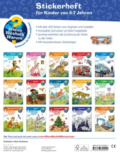 Ravensburger Verlag Stickerhefte-Wieso? Weshalb? Warum? Stickerheft: Einsatzfahrzeuge