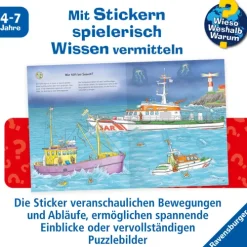 Ravensburger Verlag Stickerhefte-Wieso? Weshalb? Warum? Stickerheft: Einsatzfahrzeuge