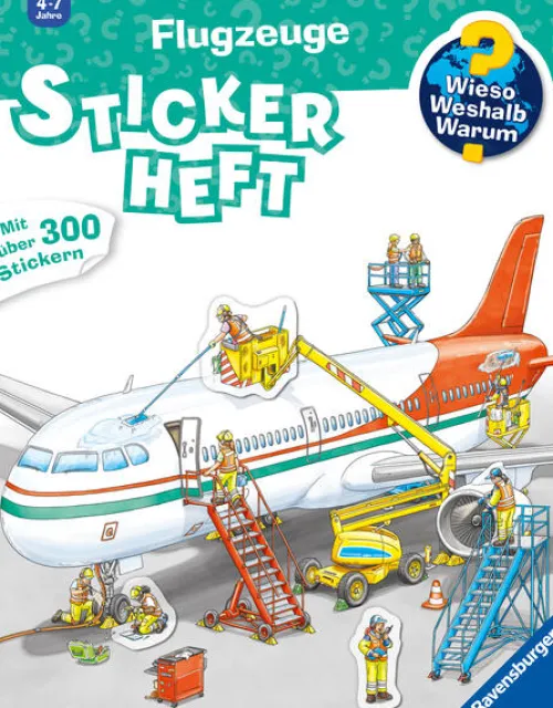 Ravensburger Verlag Stickerhefte*Wieso? Weshalb? Warum? Stickerheft - Flugzeuge