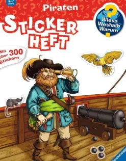 Ravensburger Verlag Stickerhefte-Wieso? Weshalb? Warum? Stickerheft: Piraten