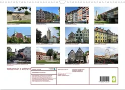 Calvendo Wandkalender-Willkommen in ERFURT (Wandkalender 2026 DIN A3 quer), Monatskalender
