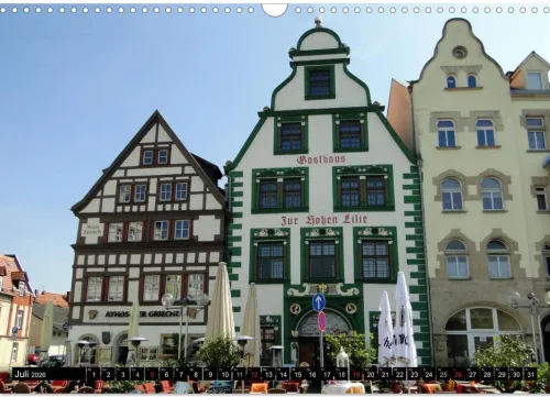 Calvendo Wandkalender-Willkommen in ERFURT (Wandkalender 2026 DIN A3 quer), Monatskalender