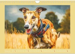 Calvendo Wandkalender*Windhunde. Seelenflüsterer zwischen Anmut, Tempo und Stille (Wandkalender 2026 DIN A4 quer), Monatskalender
