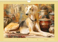 Calvendo Wandkalender*Windhunde. Seelenflüsterer zwischen Anmut, Tempo und Stille (Wandkalender 2026 DIN A4 quer), Monatskalender