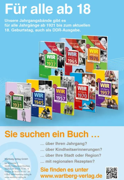 Wartberg Verlag Geburtstag-Wir vom Jahrgang 1943 - Kindheit und Jugend