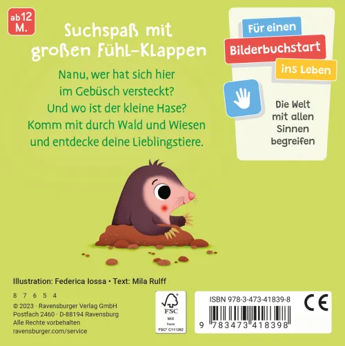Kinder Ravensburger Verlag 0-3 Jahre-Wo bist du ...? - Wo bist du, kleiner Hase?