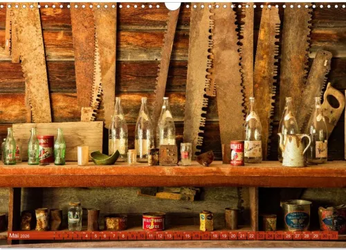 Calvendo Wandkalender-Wo der Wind Wohnt, Amerikas Lost Places (Wandkalender 2026 DIN A3 quer), Monatskalender