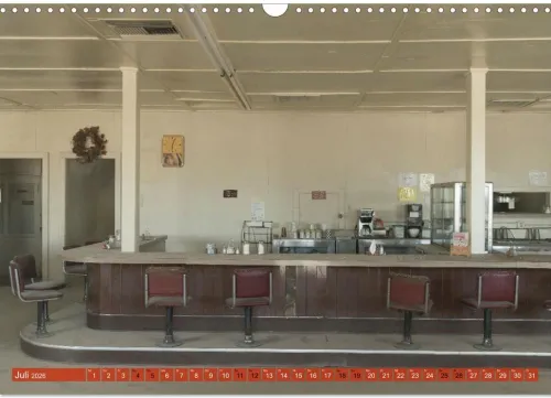 Calvendo Wandkalender-Wo der Wind Wohnt, Amerikas Lost Places (Wandkalender 2026 DIN A3 quer), Monatskalender