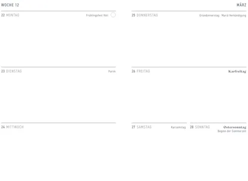 Wochenkalender 2027 - Yellow*Coppenrath Sale