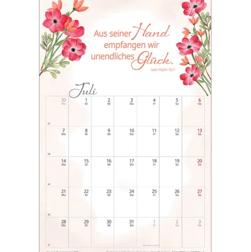 Kawohl Terminkalender*Wohlfühlen in deiner Gegenwart 2025