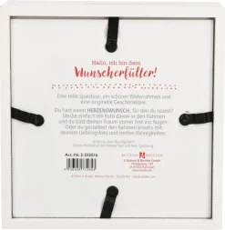 Butzon & Bercker Hobby & Lifestyle-Wunscherfüller. Bilderrahmen-Spardose