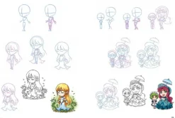 Bassermann, Edition Artbooks & Handbücher-Zeichenschule Manga - 100 Figuren, Posen, Charaktere Schritt für Schritt