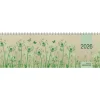 teNeues Calendars & Stationery GmbH & Co. KG Wochenkalender*Zettler Tischquerkalender 1W/2S Graspapier 2026 - Wochenkalender 32 × 11 cm, 1 Woche auf 2 Seiten, nachhaltiger Bürokalender mit Stundeneinteilung 8-20 Uhr & 4-sprachigem Kalendarium
