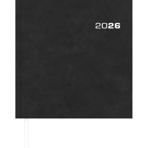 teNeues Calendars & Stationery GmbH & Co. KG Buchkalender*Zettler Wochenbuch Sekretär anthrazit 1W/2S 2026 - Buchkalender 20 x 21 cm mit 128 Seiten, 1 Woche auf 2 Seiten, Zweimonatsübersicht, Stundeneinteilung 7-20 Uhr, FSC-zertifiziert, Leseband