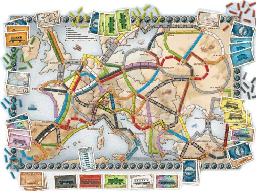 Asmodee gmbH Familien- & Gesellschaftsspiele-Zug um Zug Europa