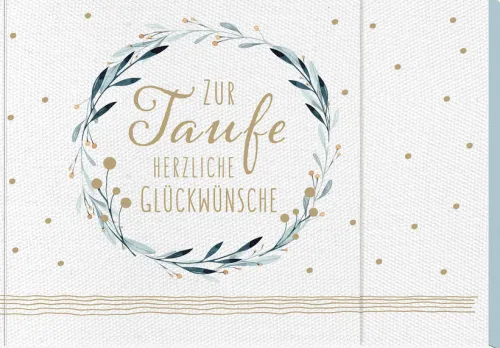 Butzon & Bercker Geburt & Taufe*Zur Taufe herzliche Glückwünsche